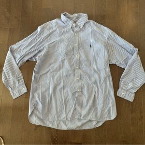 Ralph Lauren Button‎ Down Stripped Preppy Business Casual Timeless 17 1/2 44